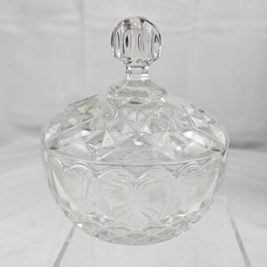 Blarney 24% Lead Crystal Covered Round Box‎ Yugoslavia Candy Dish